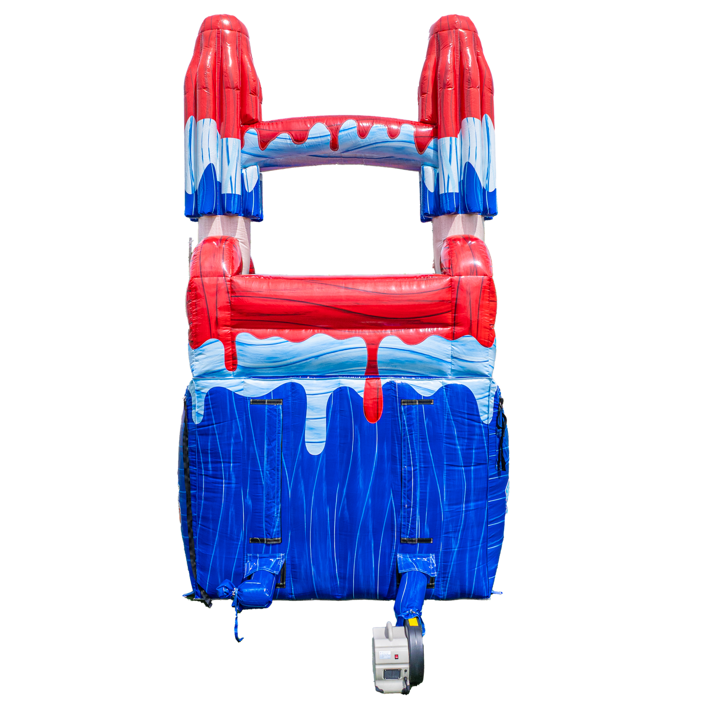 14FT Red White and Cool Popsicle Single Lane Slide
