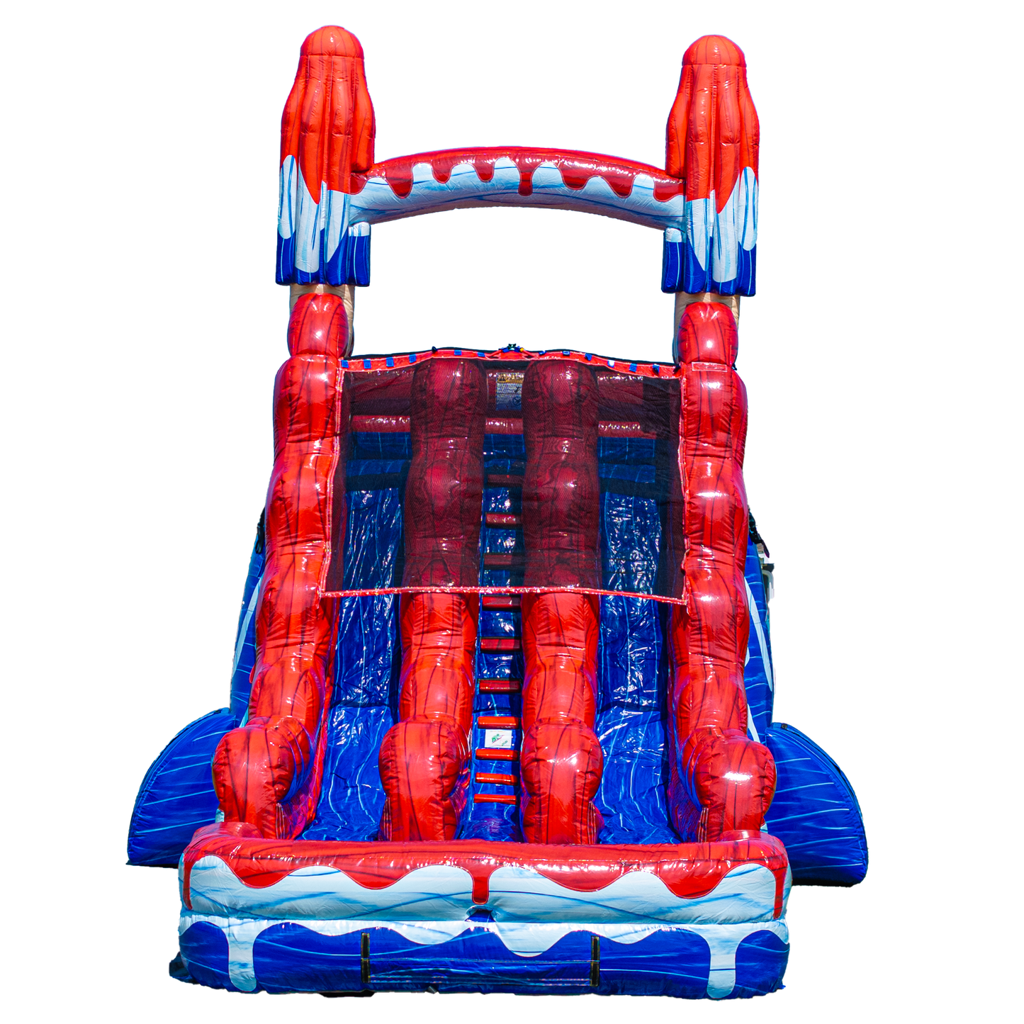 18FT Red White and Cool Popsicle Dual Lane Slide