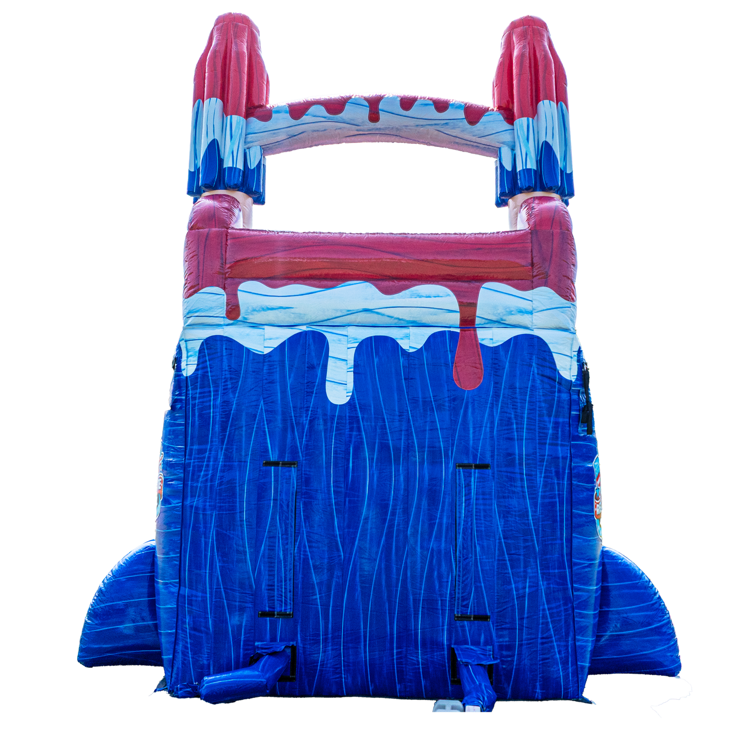 18FT Red White and Cool Popsicle Dual Lane Slide