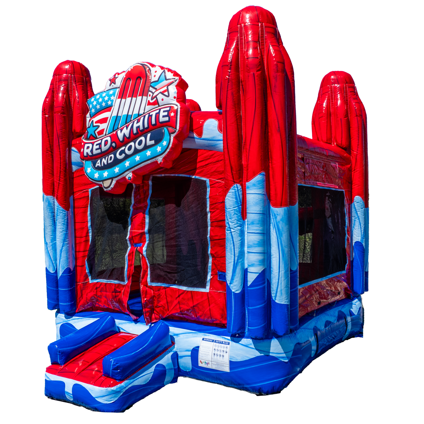 Red, White and Cool Popsicle Bounce House