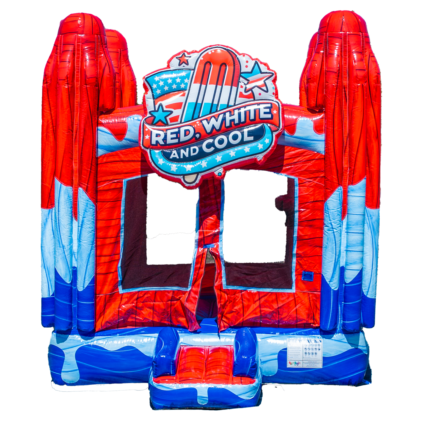 Red, White and Cool Popsicle Bounce House