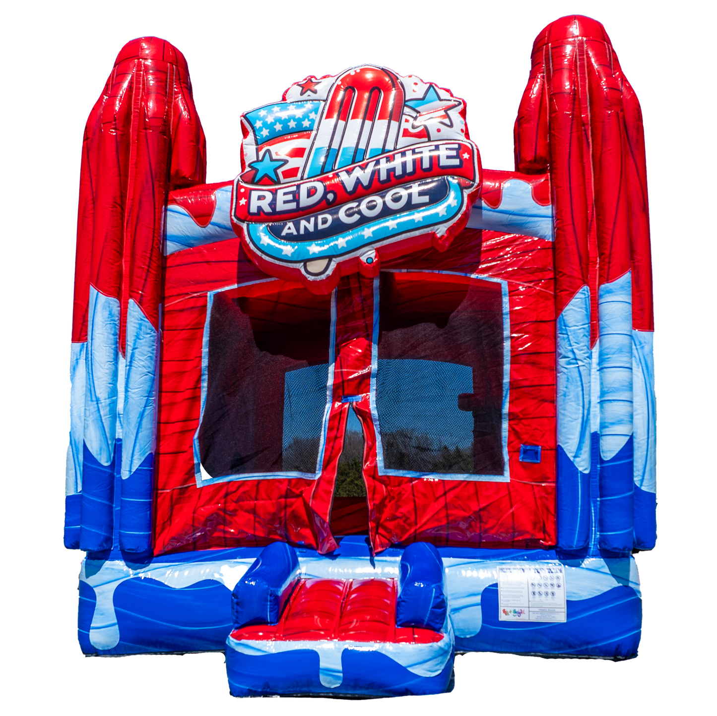 Red, White and Cool Popsicle Bounce House