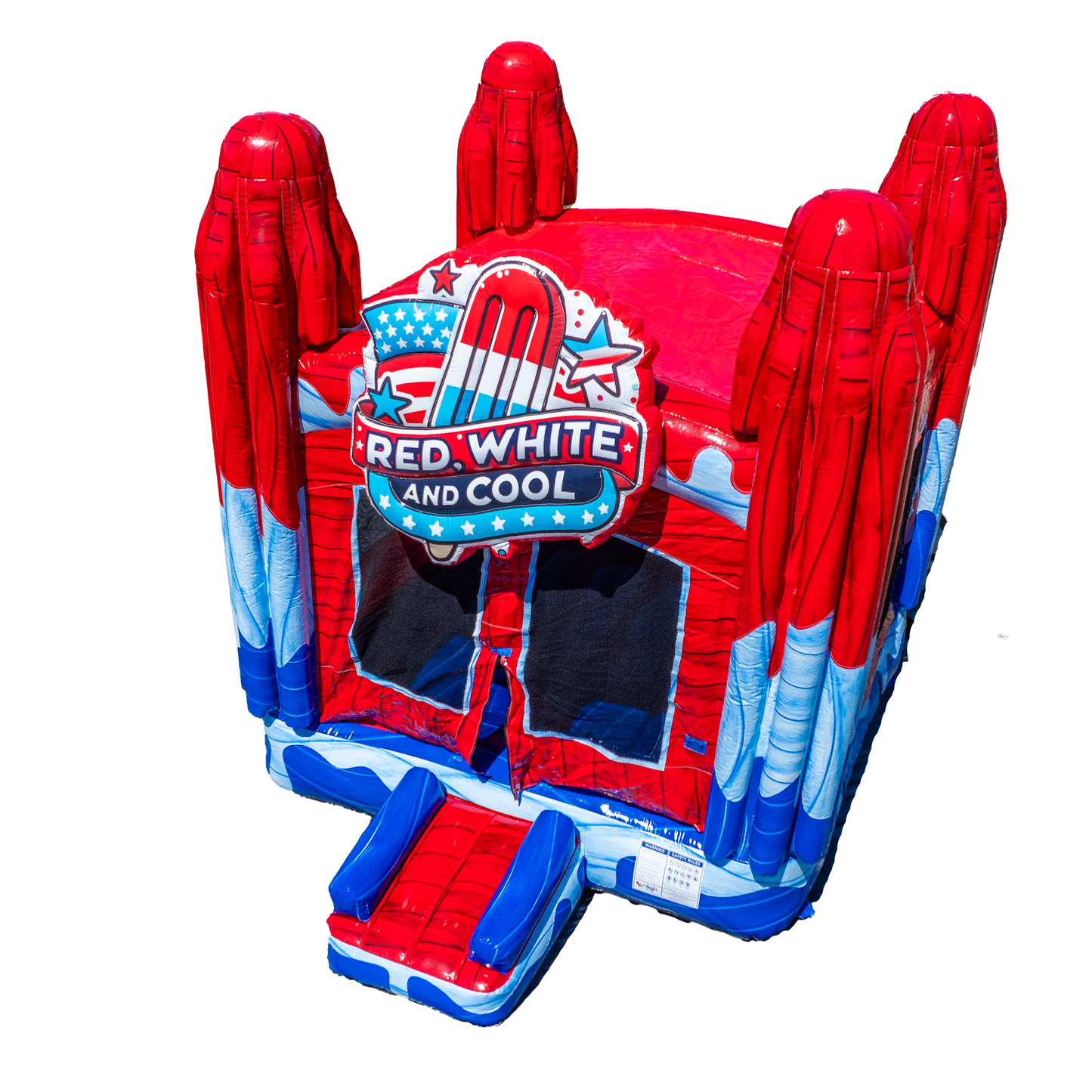 Red, White and Cool Popsicle Bounce House