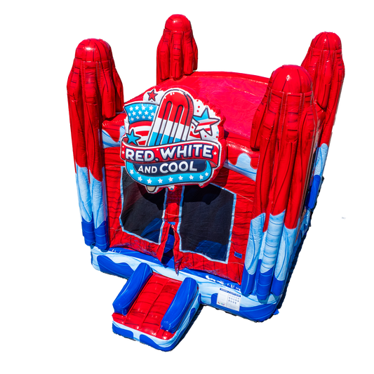 Red White and Cool Popsicle Bounce House