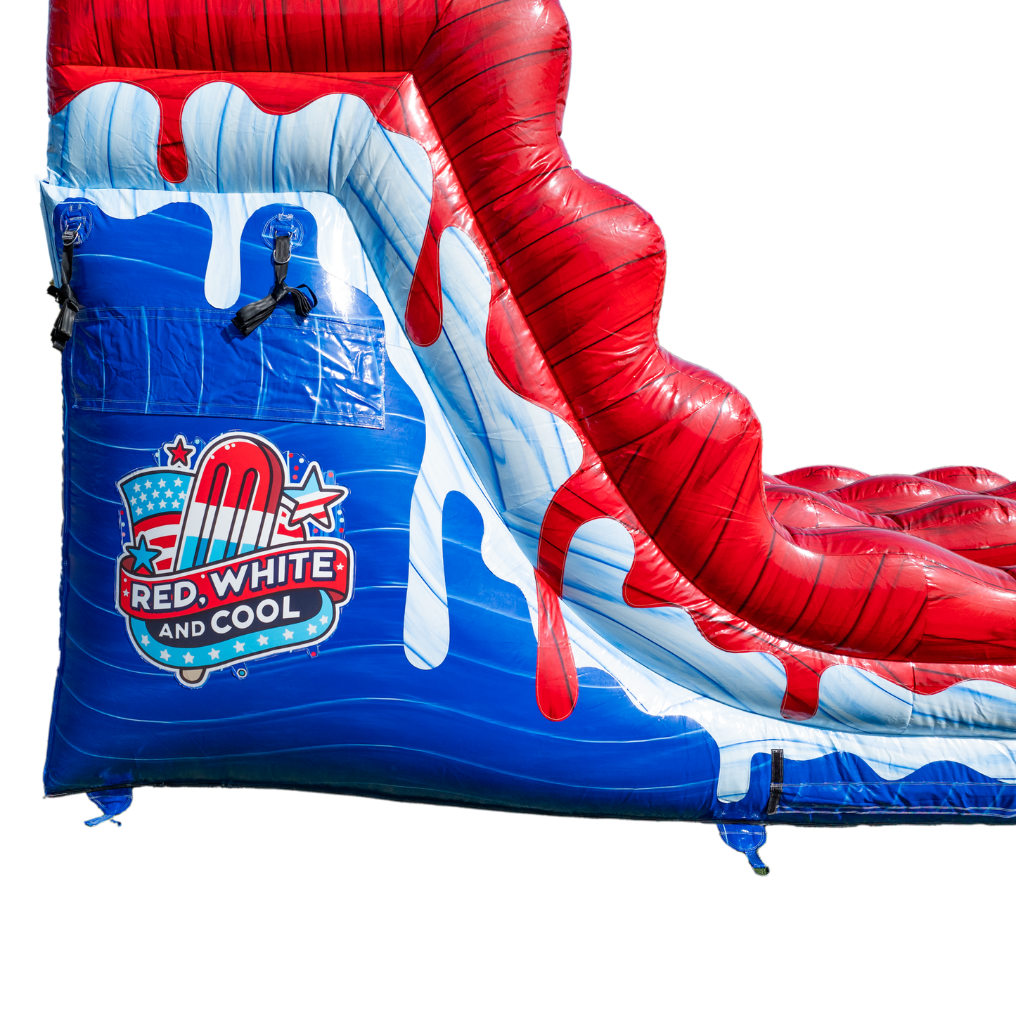 16FT Red White and Cool Popsicle Dual Lane Slide