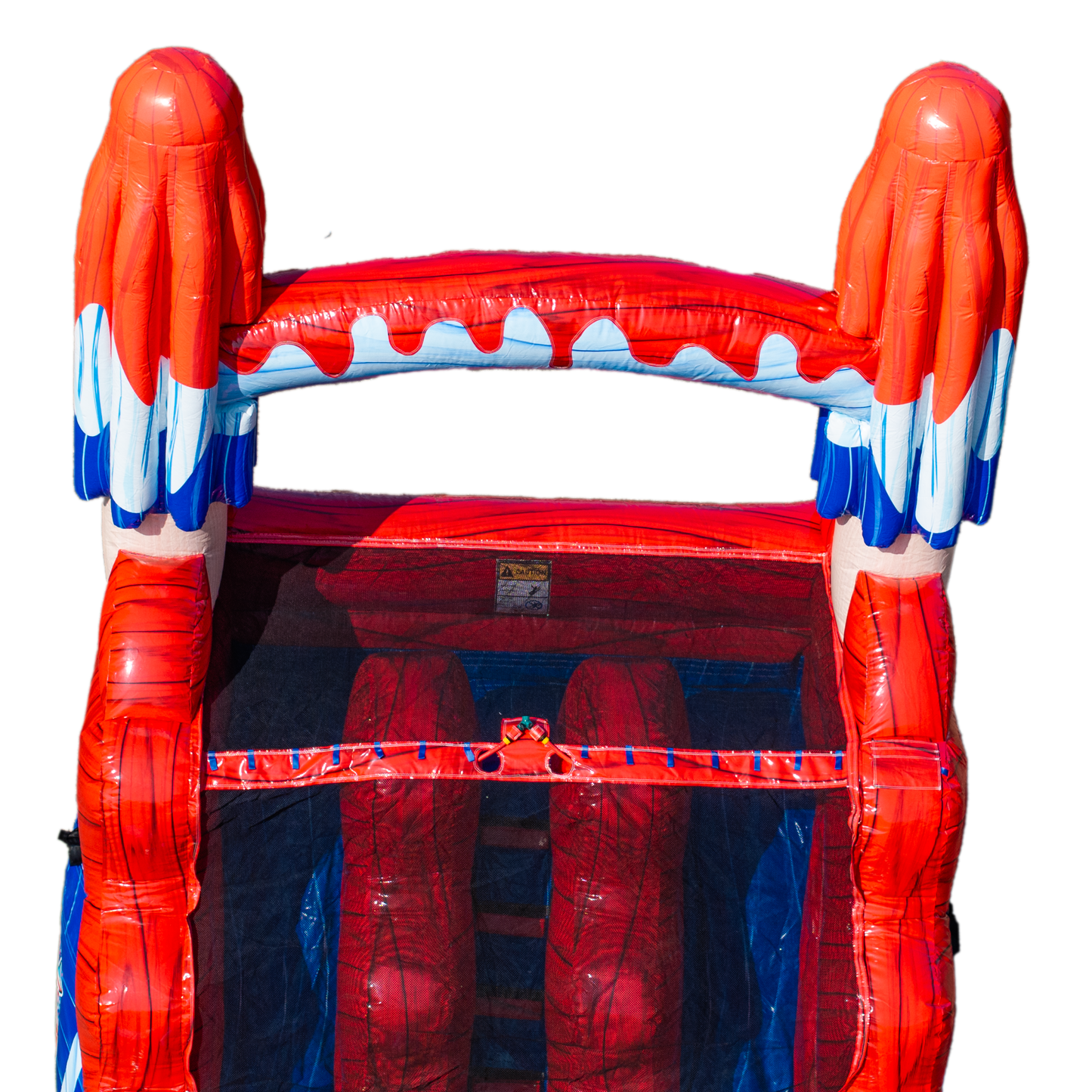 16FT Red White and Cool Popsicle Dual Lane Slide