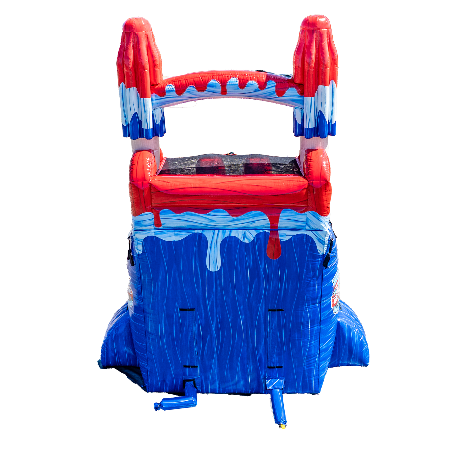 20FT Red White and Cool Popsicle Dual Lane Slide