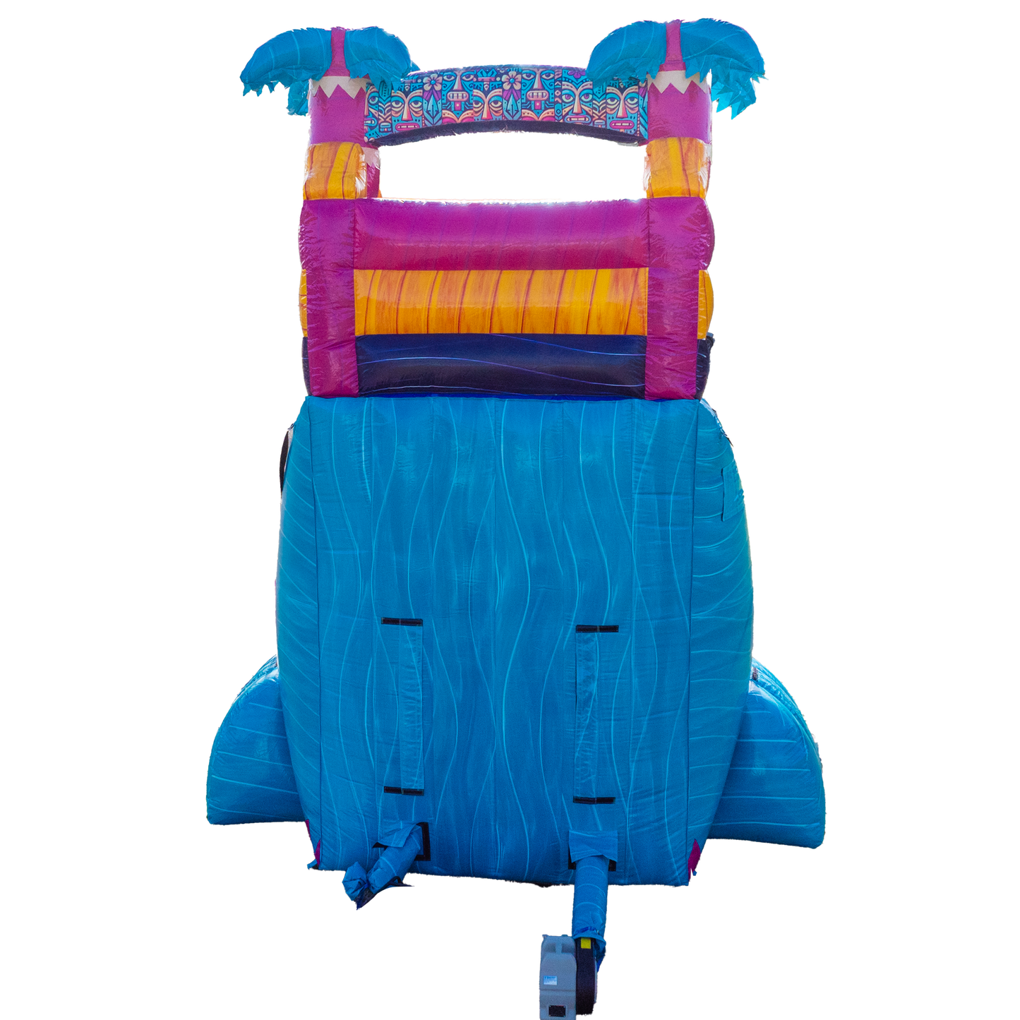 20FT Teal Rippling Rush Single Lane Slide