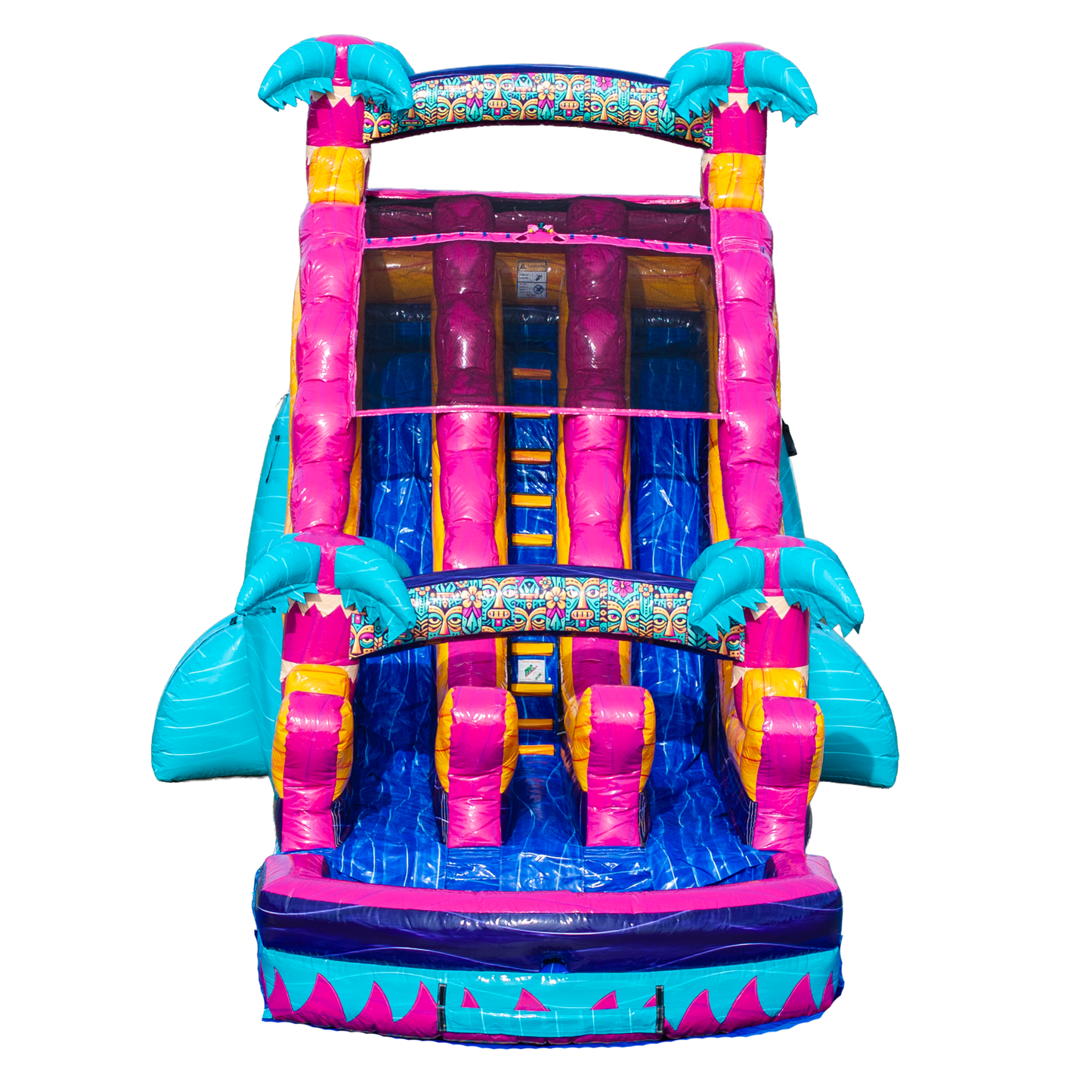 18FT Teal Rippling Rush Dual Lane