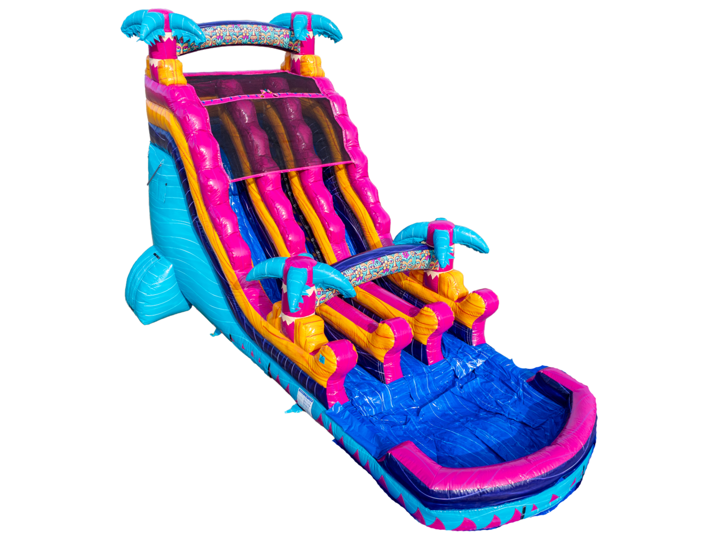 18FT Teal Rippling Rush Dual Lane