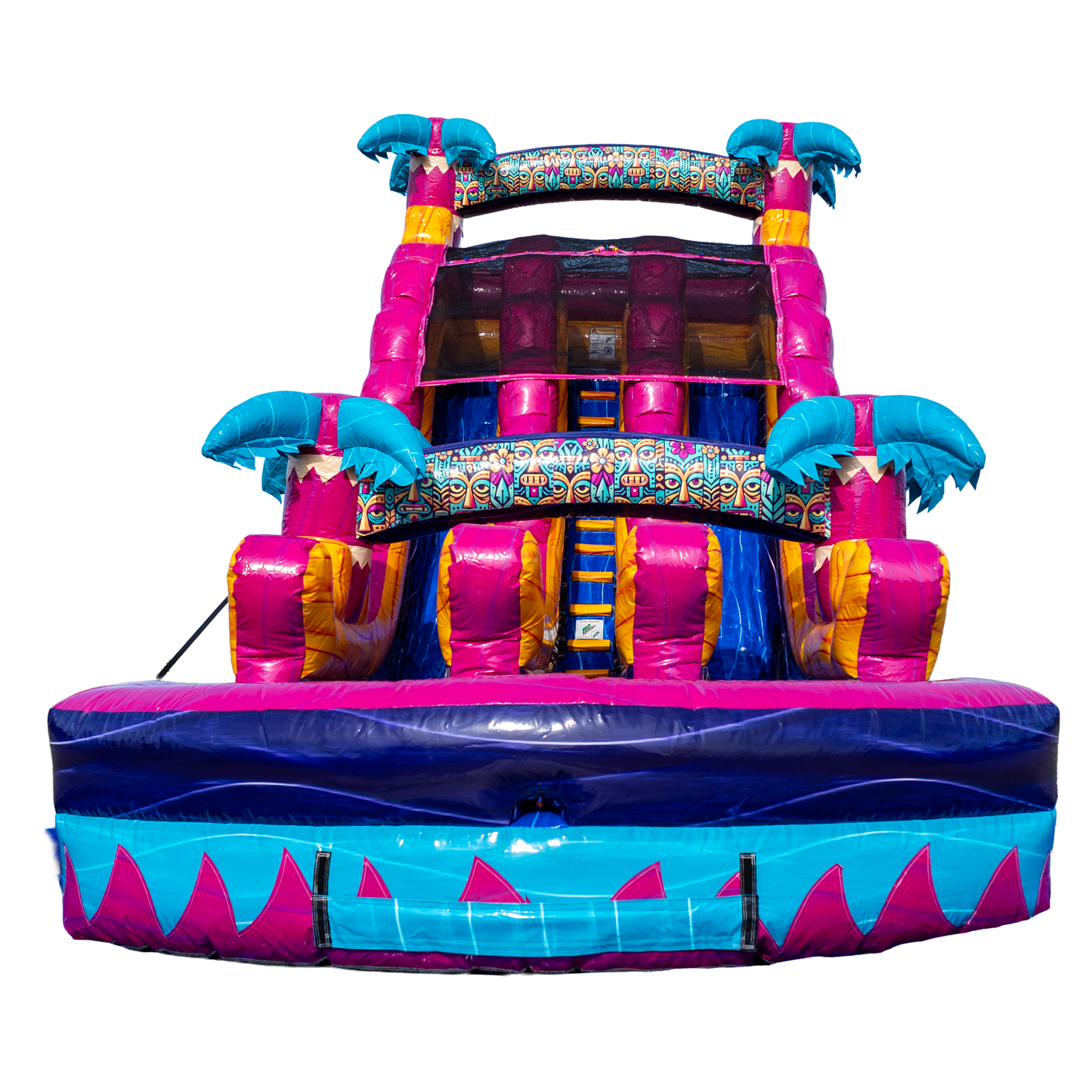 18FT Teal Rippling Rush Dual Lane