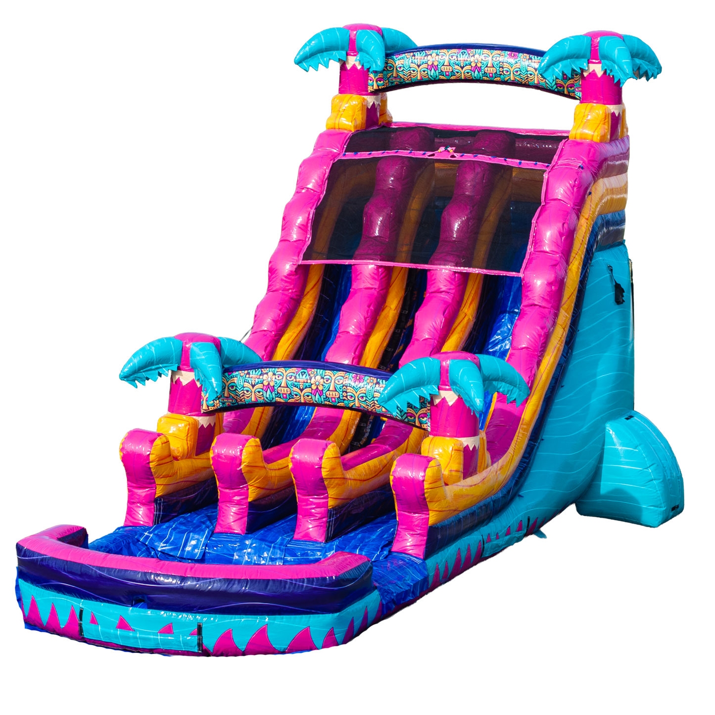 18FT Teal Rippling Rush Dual Lane