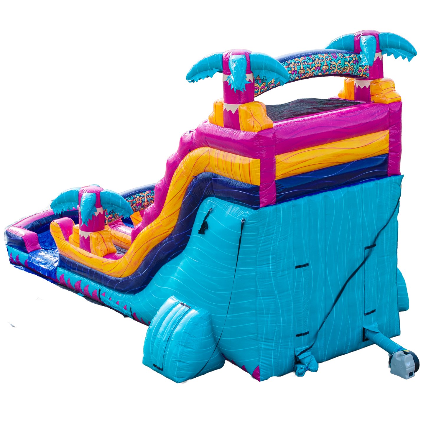 18FT Teal Rippling Rush Dual Lane