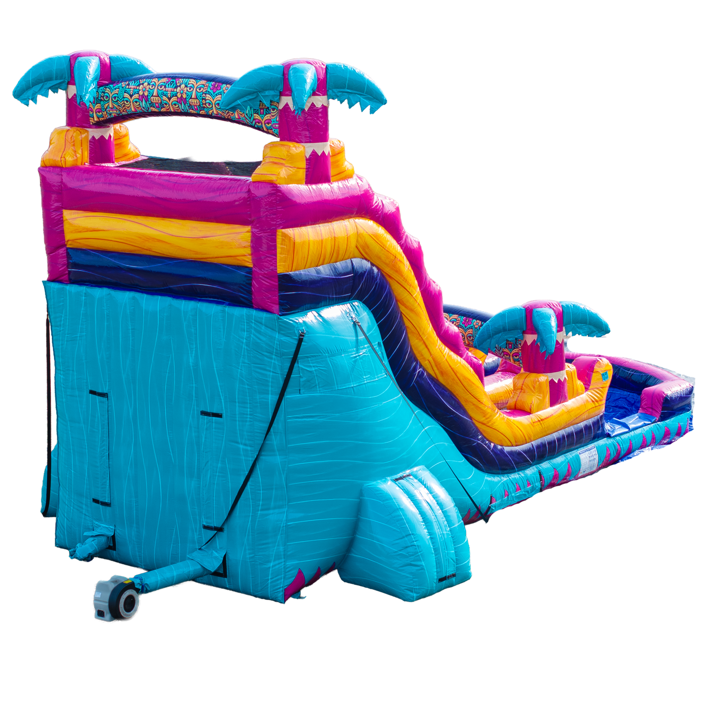 18FT Teal Rippling Rush Dual Lane