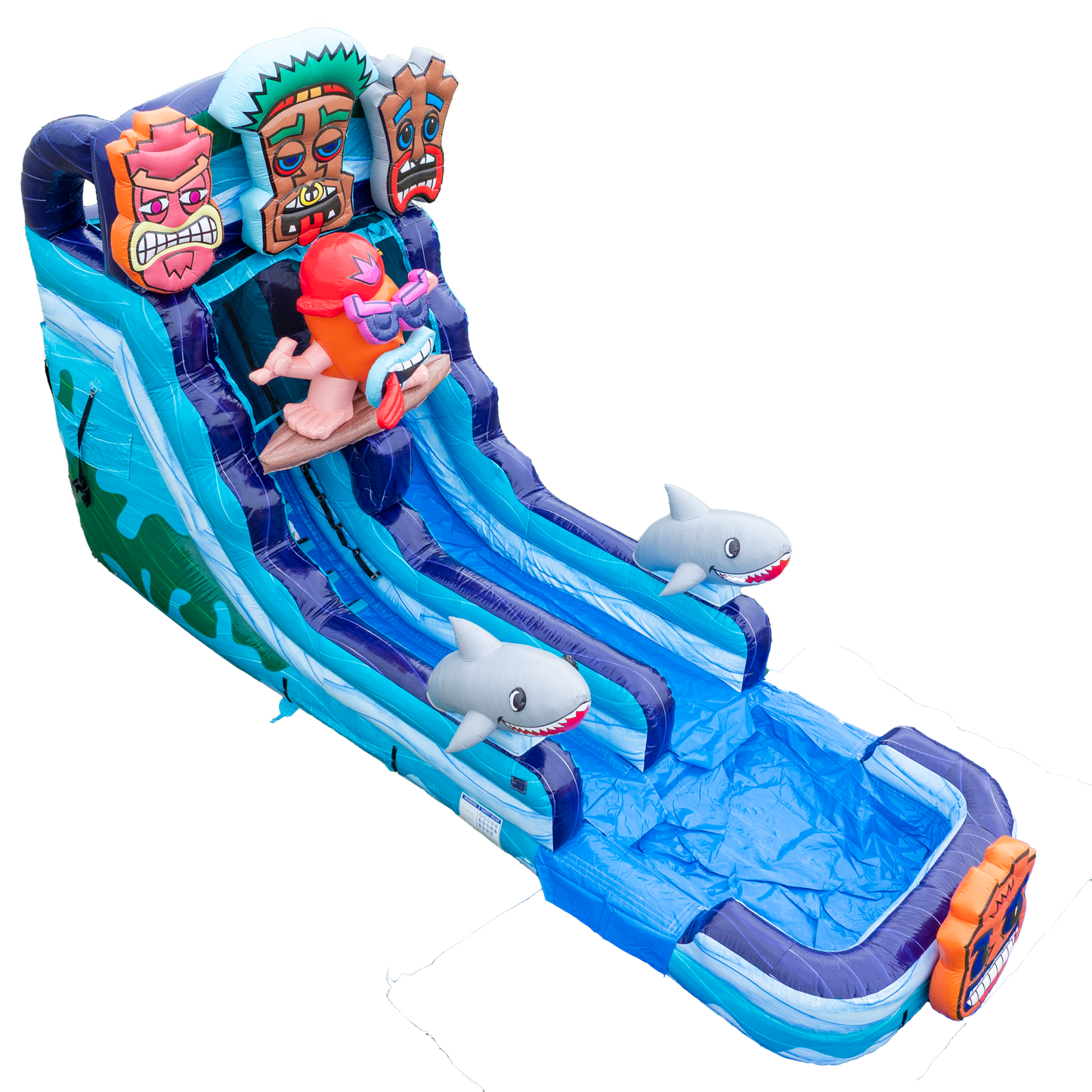 16FT Tiki Tovi's Single Lane Slide