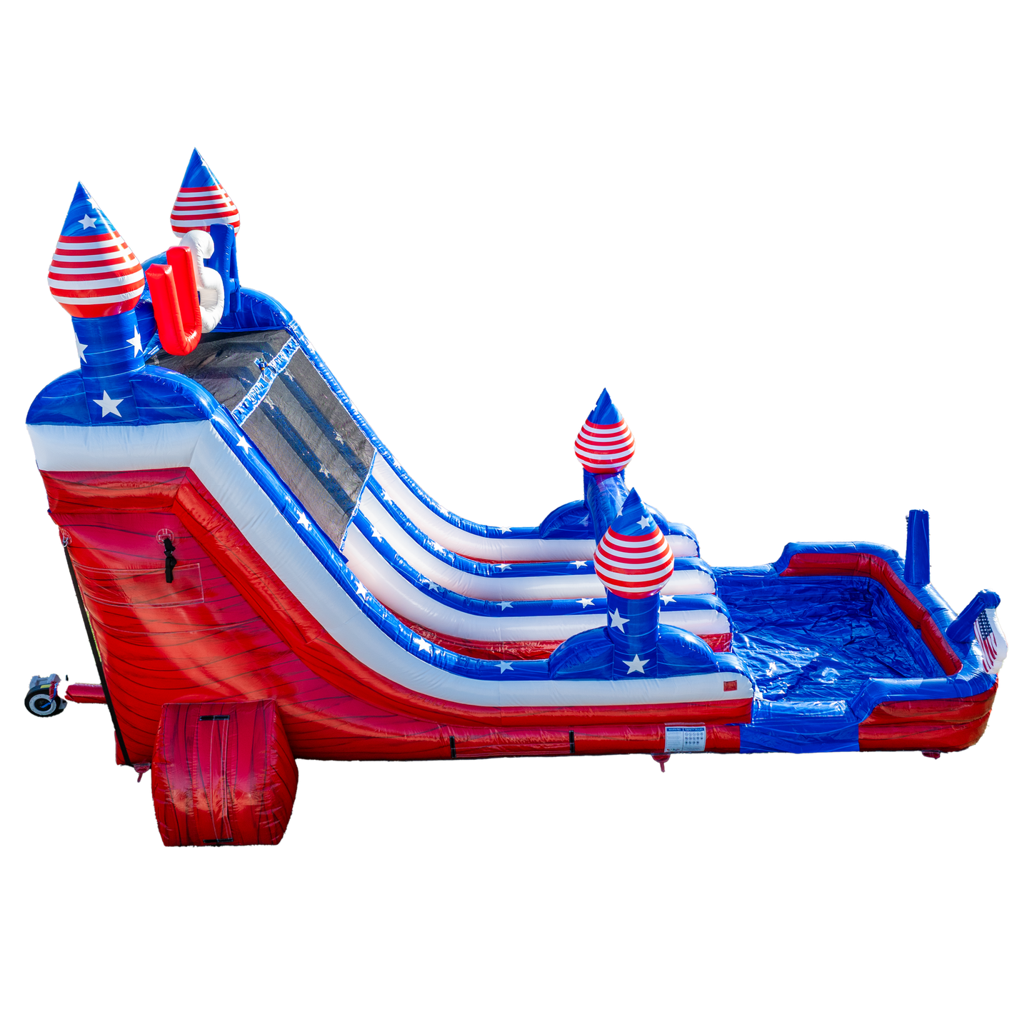 18FT USA Dual Lane Slide
