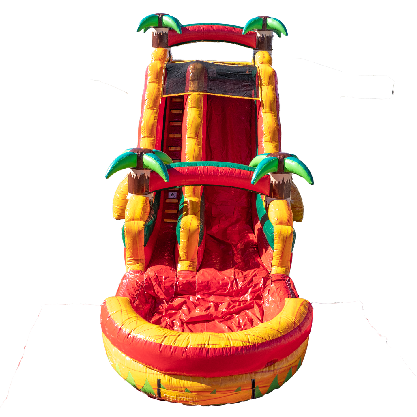 18Ft Orange Surge Single Lane Slide