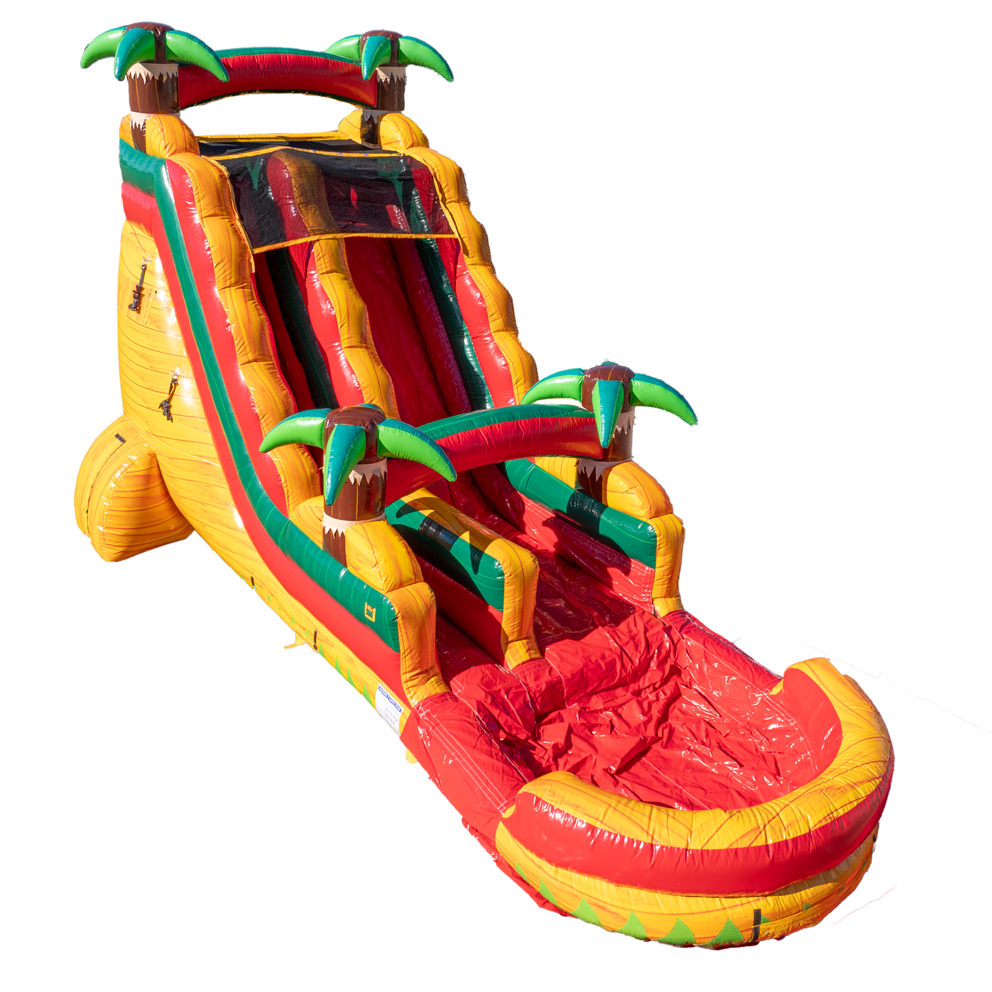 18Ft Orange Surge Single Lane Slide