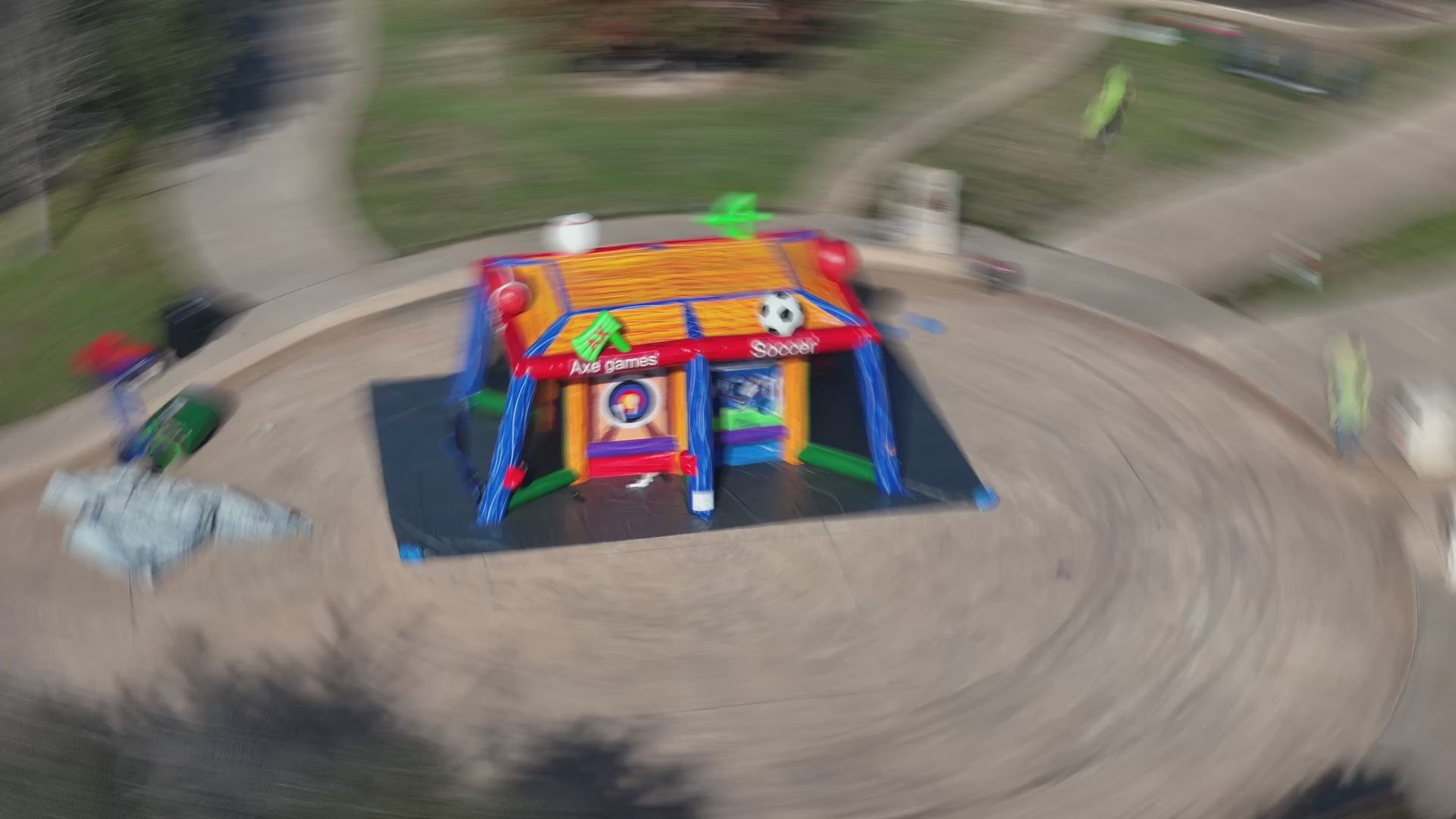 sports games inflatables video