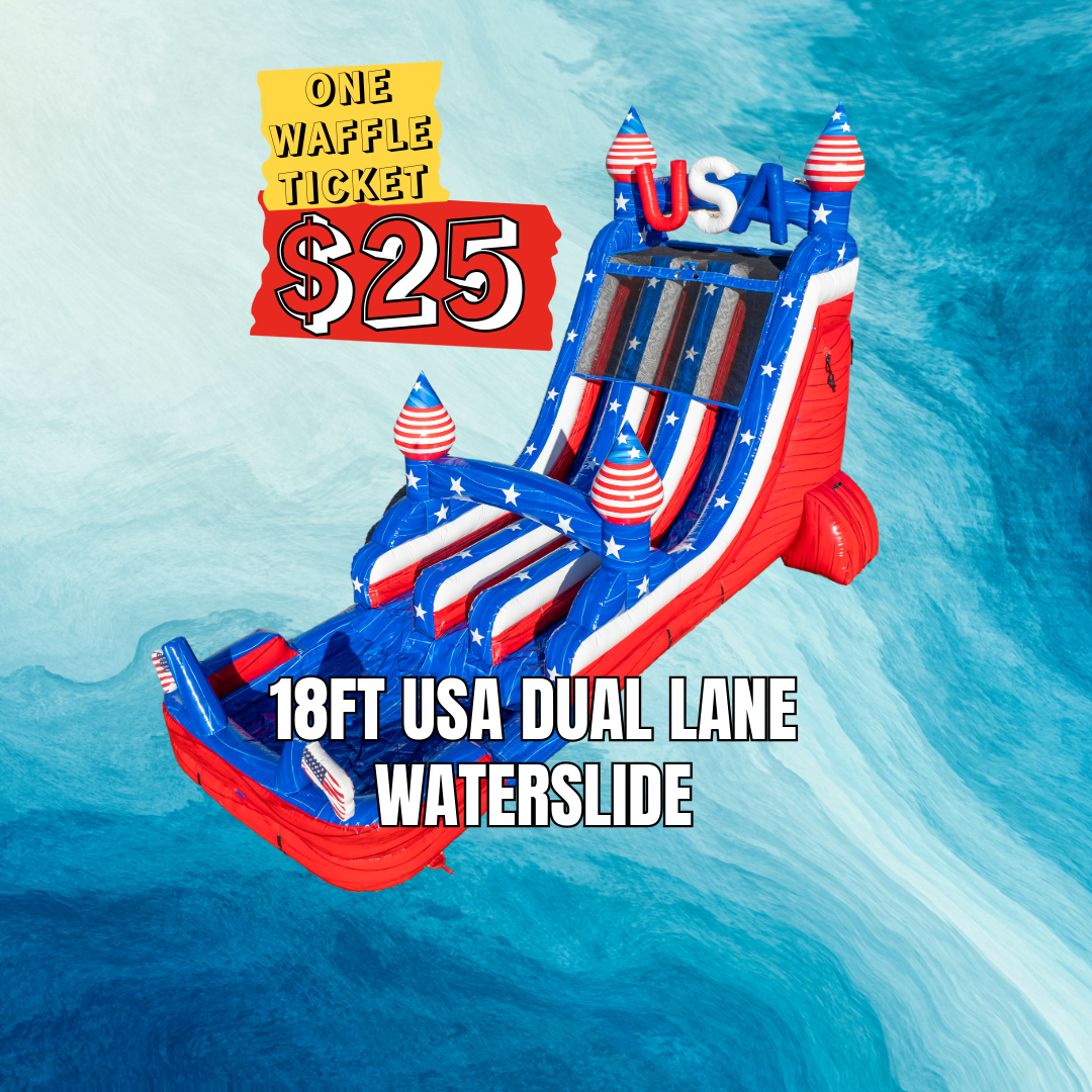 Waffle ticket for 18FT USA Dual Lane Slide