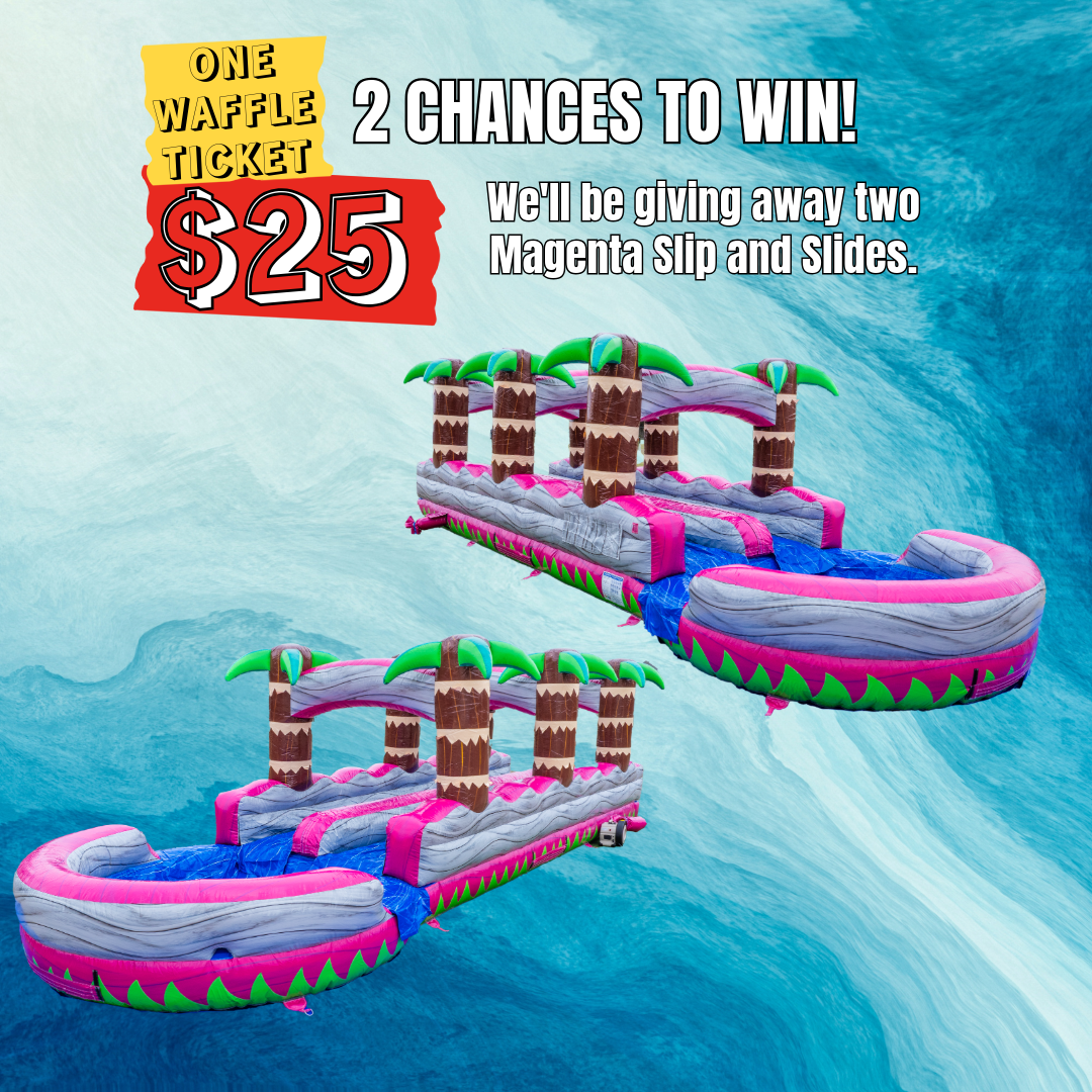 Waffle Ticket for Magenta Tropical Dual Slip N Slide
