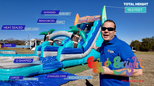 2024 New Inflatable Waterslide Features