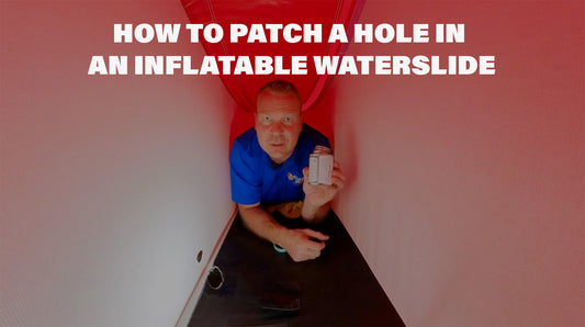 How to patch a hole inside an inflatable waterslide