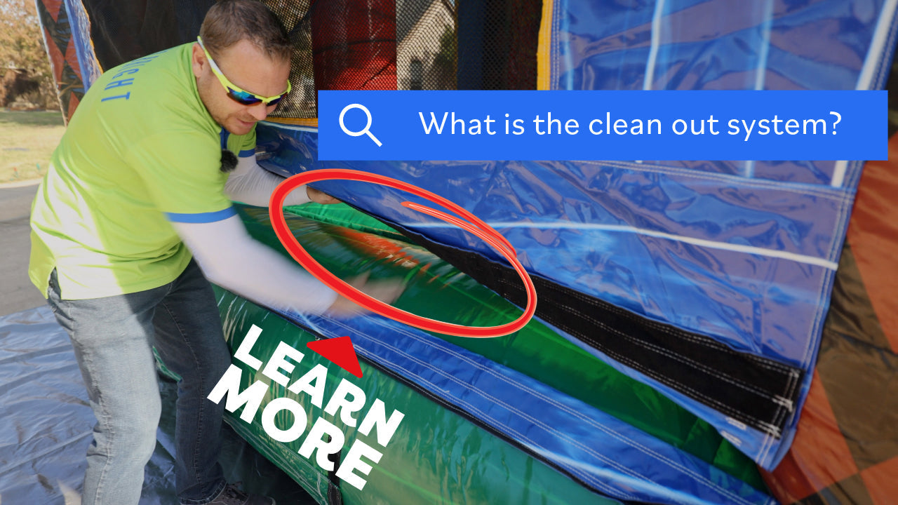 Clean Out System Overview For Inflatable Bounce Houses/Combos – Big and ...