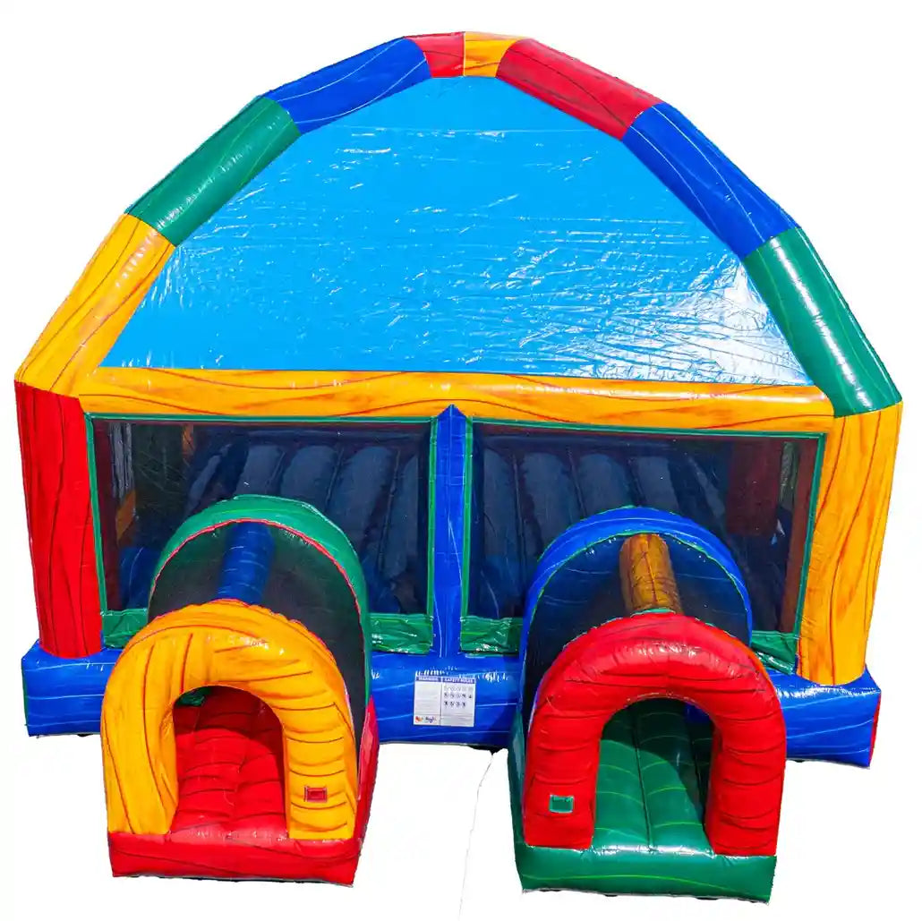 colorful inflatable bounce house