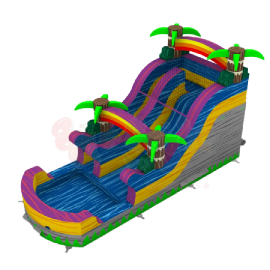 14' Rippling Rush Slide BOTHDOLLIEScopy2_1 - Big and Bright Inflatables