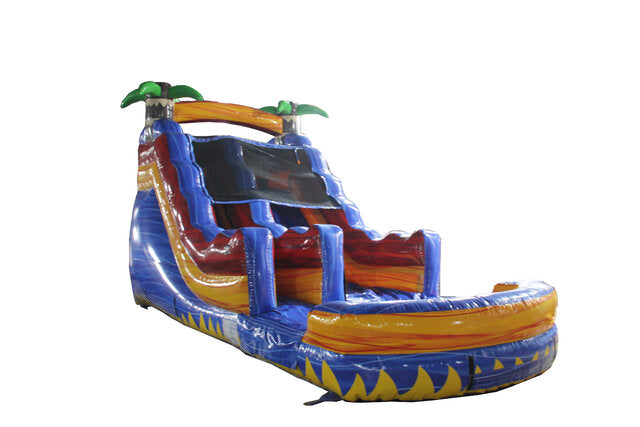 14' Tropical Slide 14_TropicalSlide-FrontRight - Big and Bright Inflatables