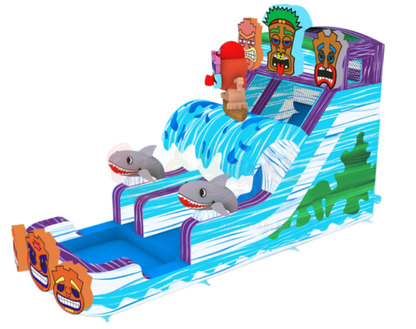 16' Tiki Tovi's Single Lane Slide 16_TikiTovi_sSingleLanePreorderPrice_2_895 - Big and Bright Inflatables