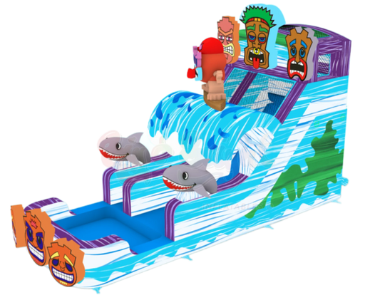 16' Tiki Tovi's Single Lane Slide 16_TikiTovi_sSingleLanePreorderPrice_2_895 - Big and Bright Inflatables