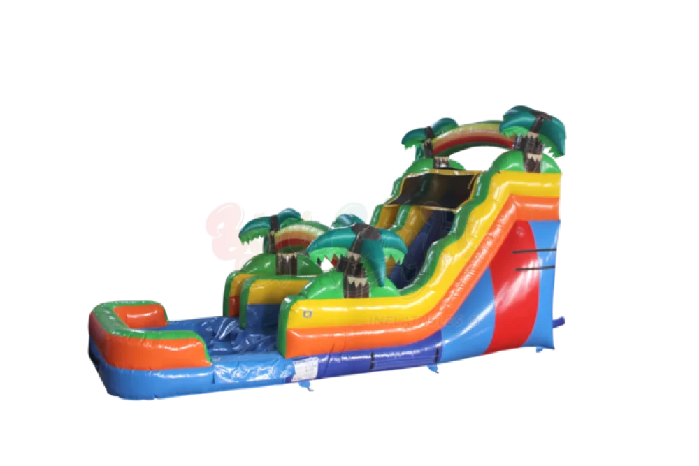 16' Tropical Palm Slide – Big and Bright Inflatables