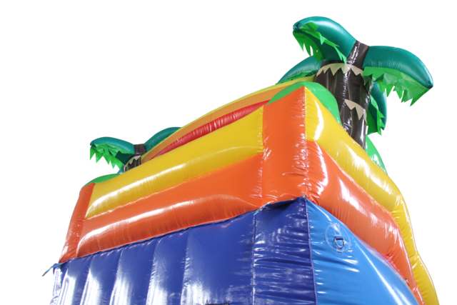 16' Tropical Palm Slide XL 16_TropicalPalmSlideXL-Back - Big and Bright Inflatables