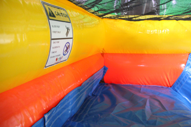 16' Tropical Palm Slide XL 16_TropicalPalmSlideXL-InsideBlueInflatable - Big and Bright Inflatables