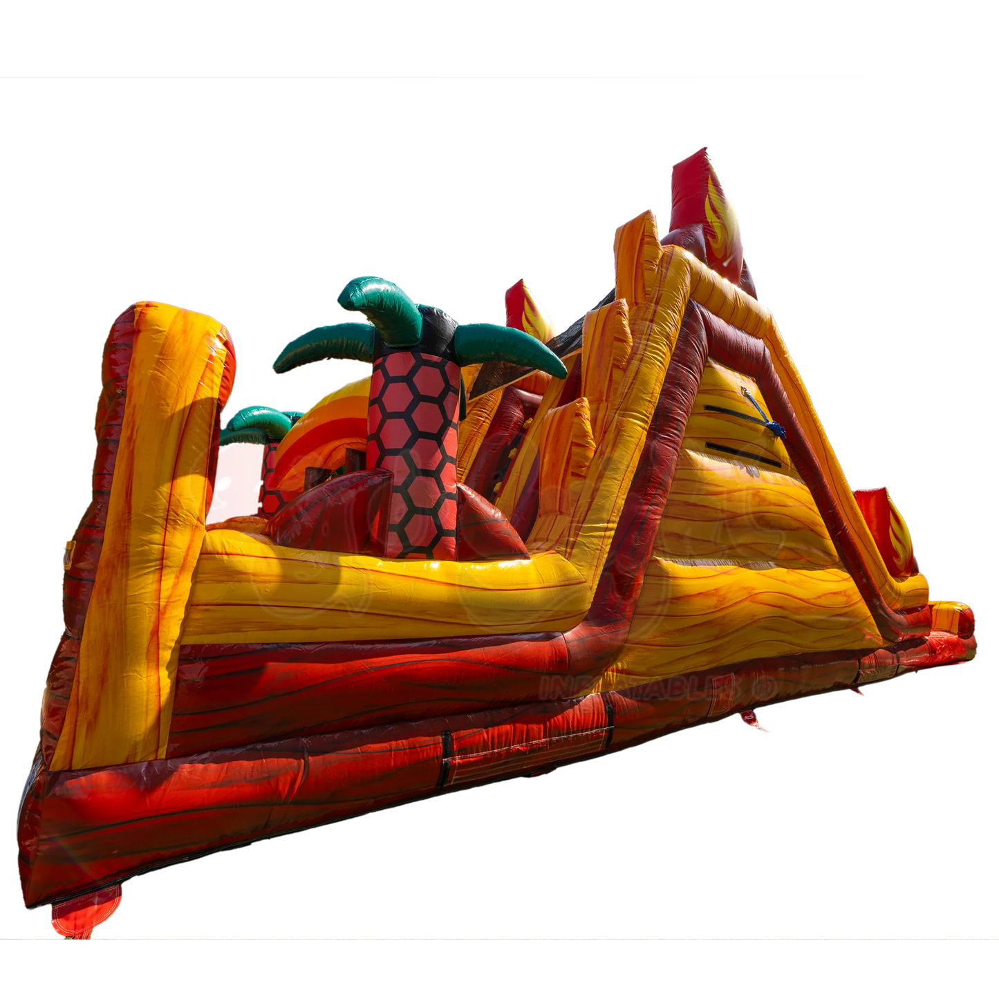 18' Tropical Inferno Obstacle Course C66A0565 - Big and Bright Inflatables