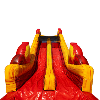 18' Tropical Inferno Obstacle Course C66A0604 - Big and Bright Inflatables