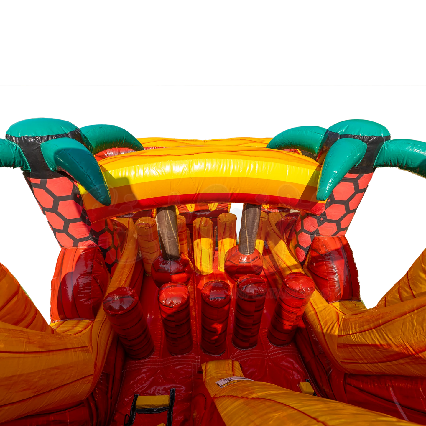 18' Tropical Inferno Obstacle Course C66A0598 - Big and Bright Inflatables