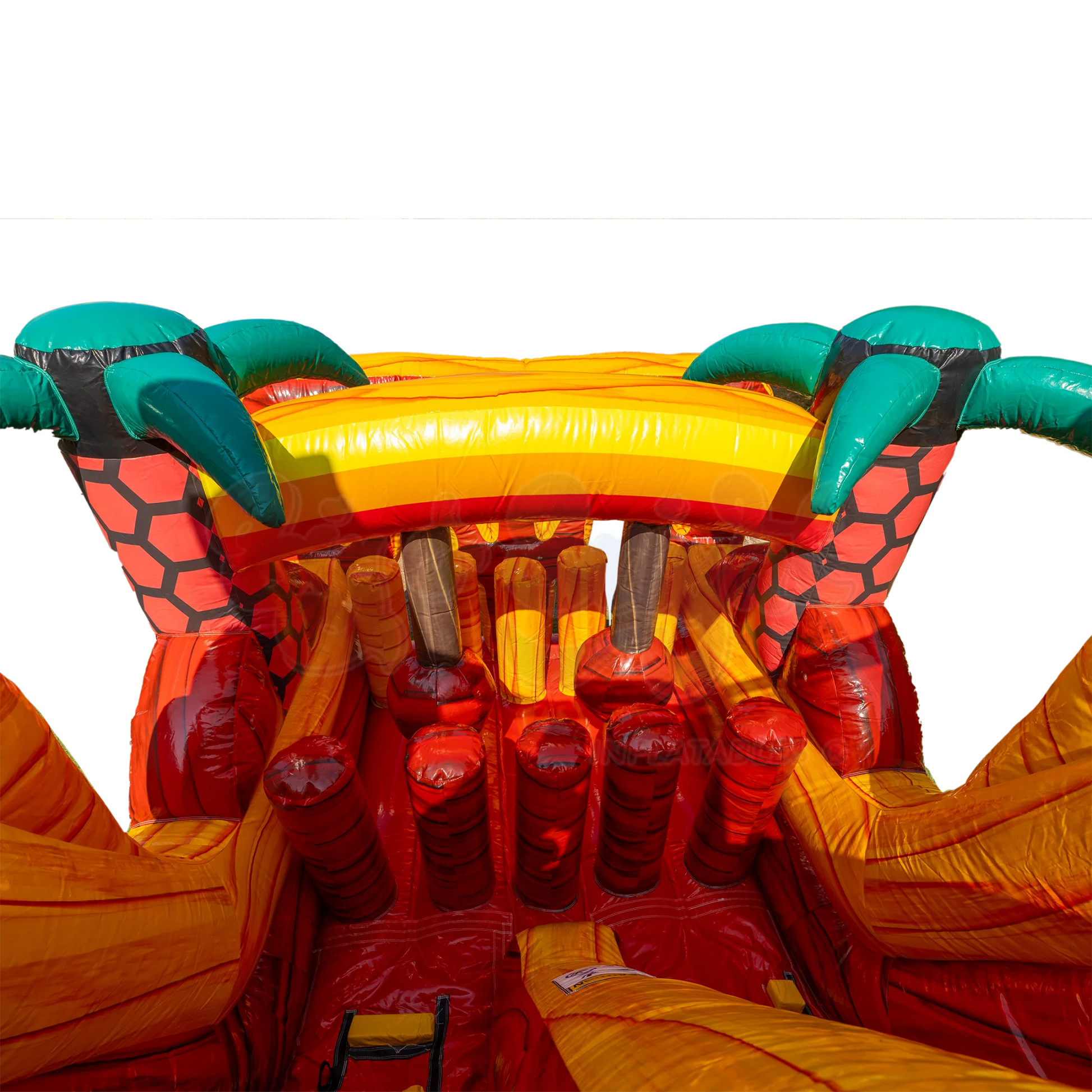 18' Tropical Inferno Obstacle Course C66A0598 - Big and Bright Inflatables