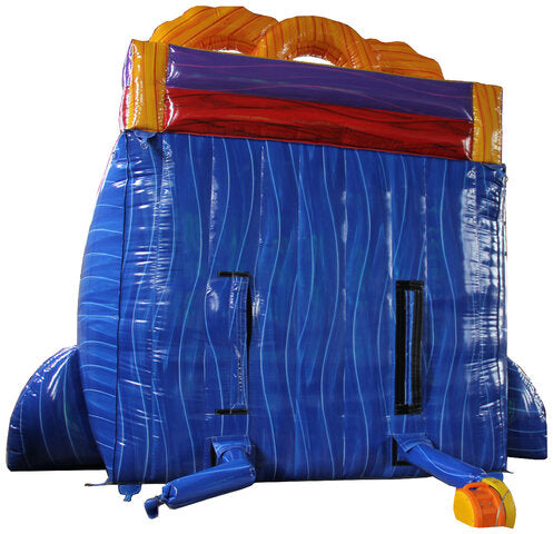 18' Blue Lava Dual XL Slide 18_BlueLavaDualXL-Back - Big and Bright Inflatables