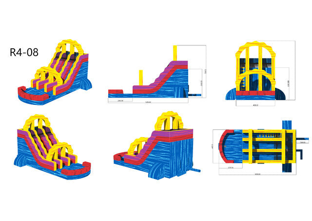 18' Blue Lava Dual XL Slide 18_BlueLavaDualXL-Full - Big and Bright Inflatables