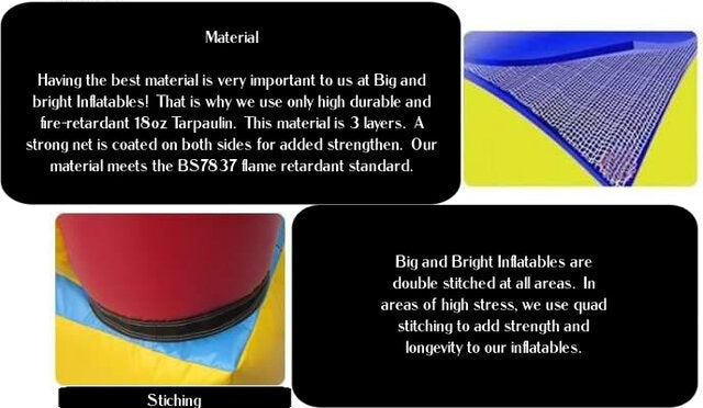 18' Emerald Tsunami XL Slide 18_EmeraldTsunamiXL_Material - Big and Bright Inflatables