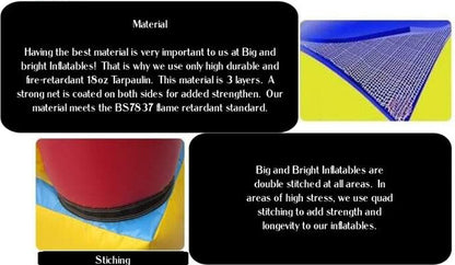 18' Emerald Tsunami XL Slide 18_EmeraldTsunamiXL_Material - Big and Bright Inflatables