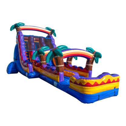 18Ft Mauna Lua Dual Lane Waterslide W/ Slip N Slide