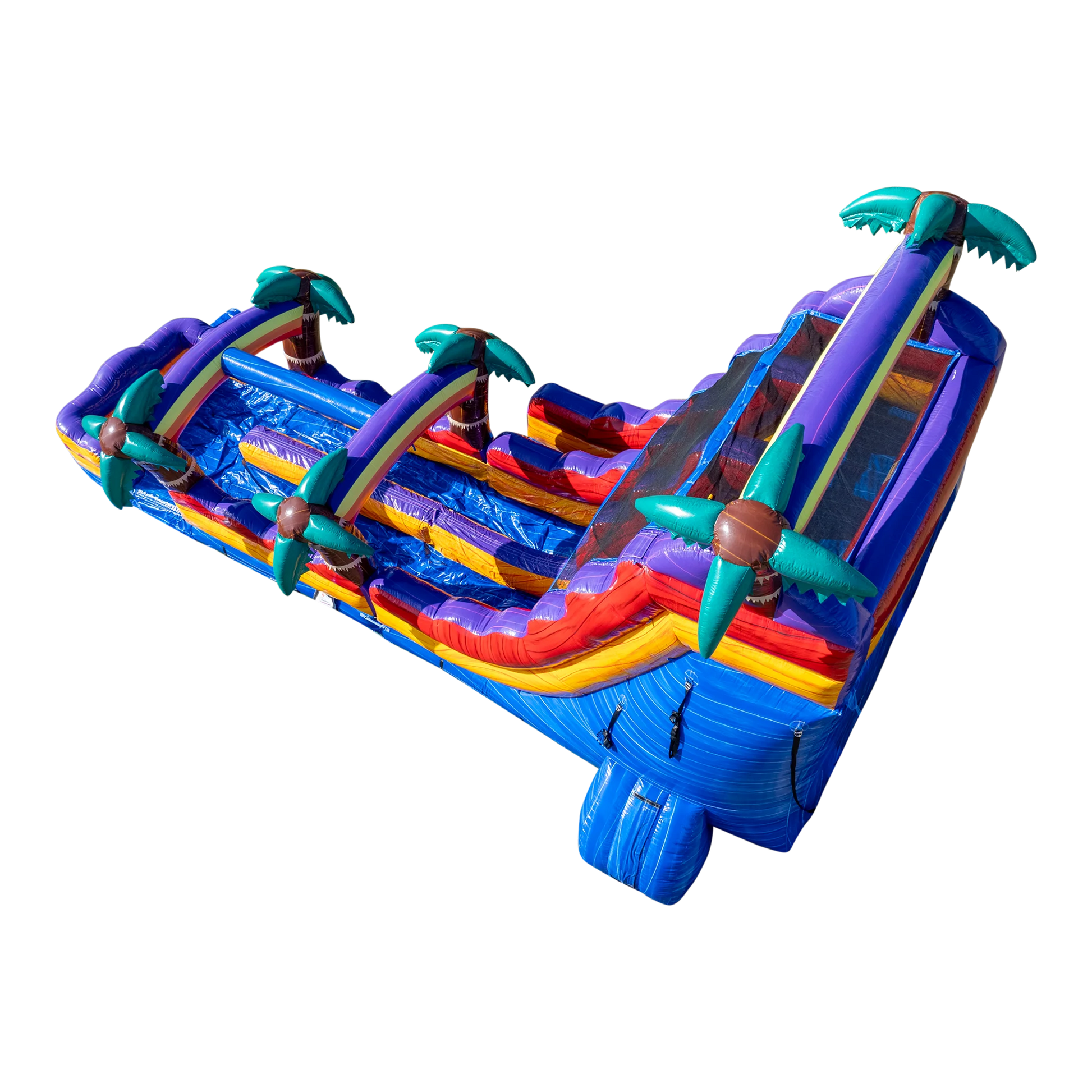 18Ft Mauna Lua Dual Lane Waterslide W/ Slip N Slide