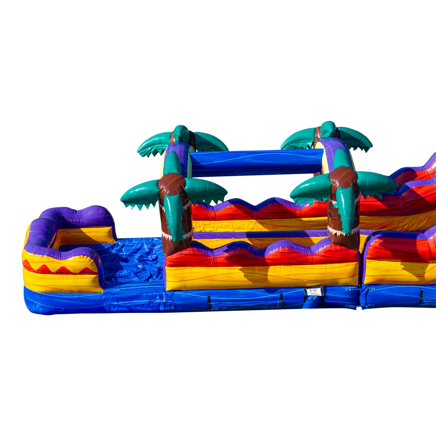 18Ft Mauna Lua Dual Lane Waterslide W/ Slip N Slide