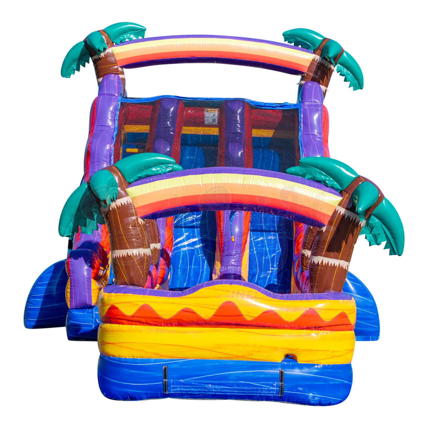 18Ft Mauna Lua Dual Lane Waterslide W/ Slip N Slide