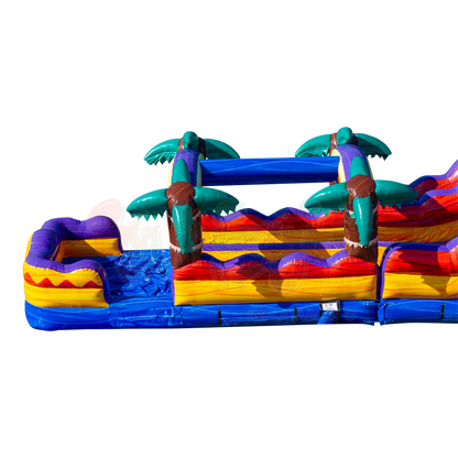 18Ft Mauna Lua Dual Lane Waterslide W/ Slip N Slide