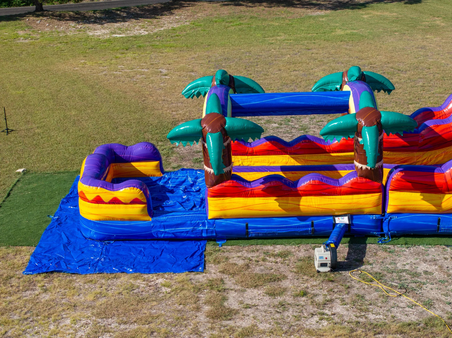 18Ft Mauna Lua Dual Lane W/ Slip N Slide